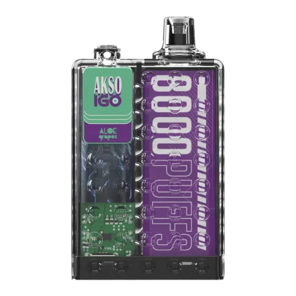 AKSO IGO 8000 Puffs Disposable - Aloe Grape